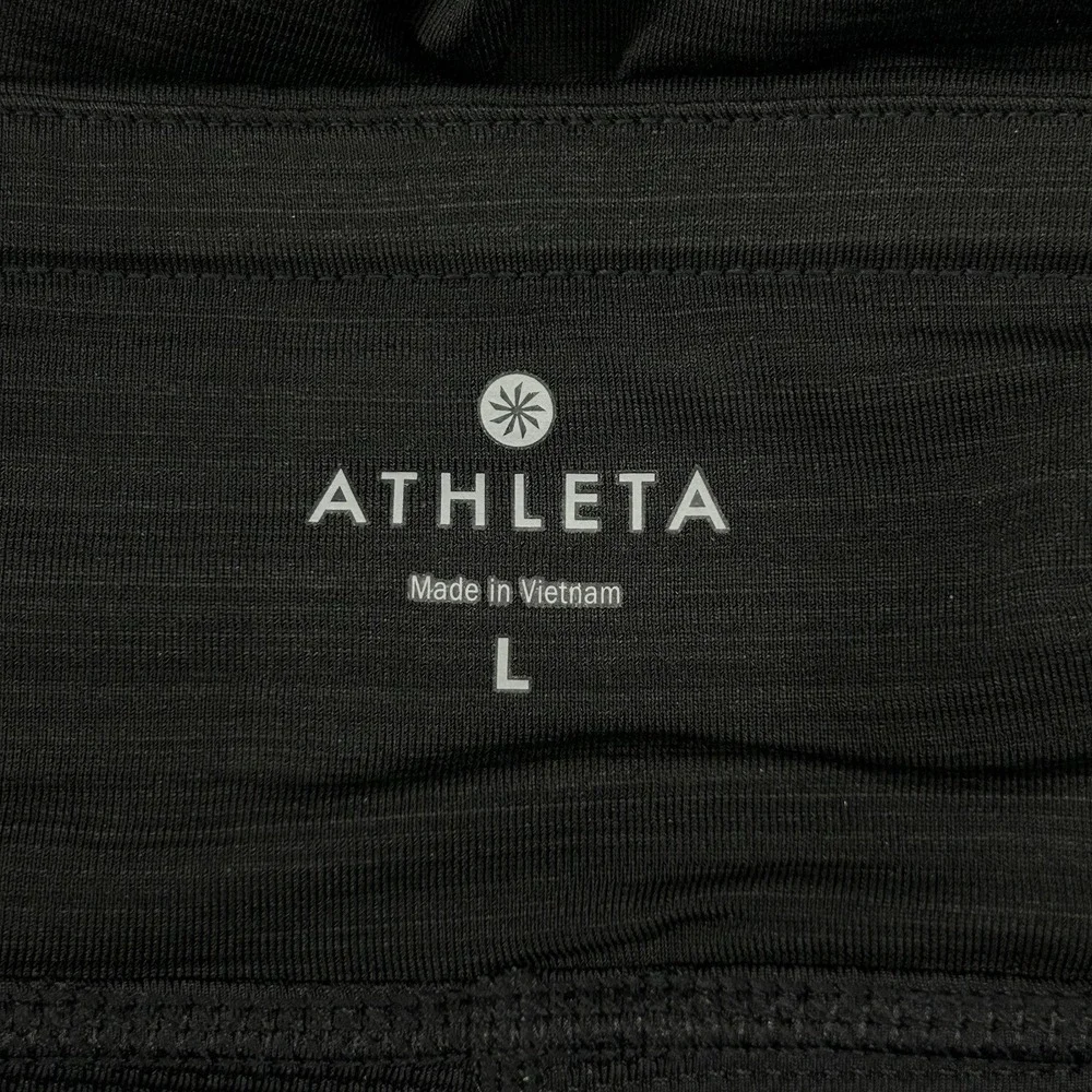 Athleta Stripe Swagger Skort Women Size Large Black Tennis Golf 983302‎